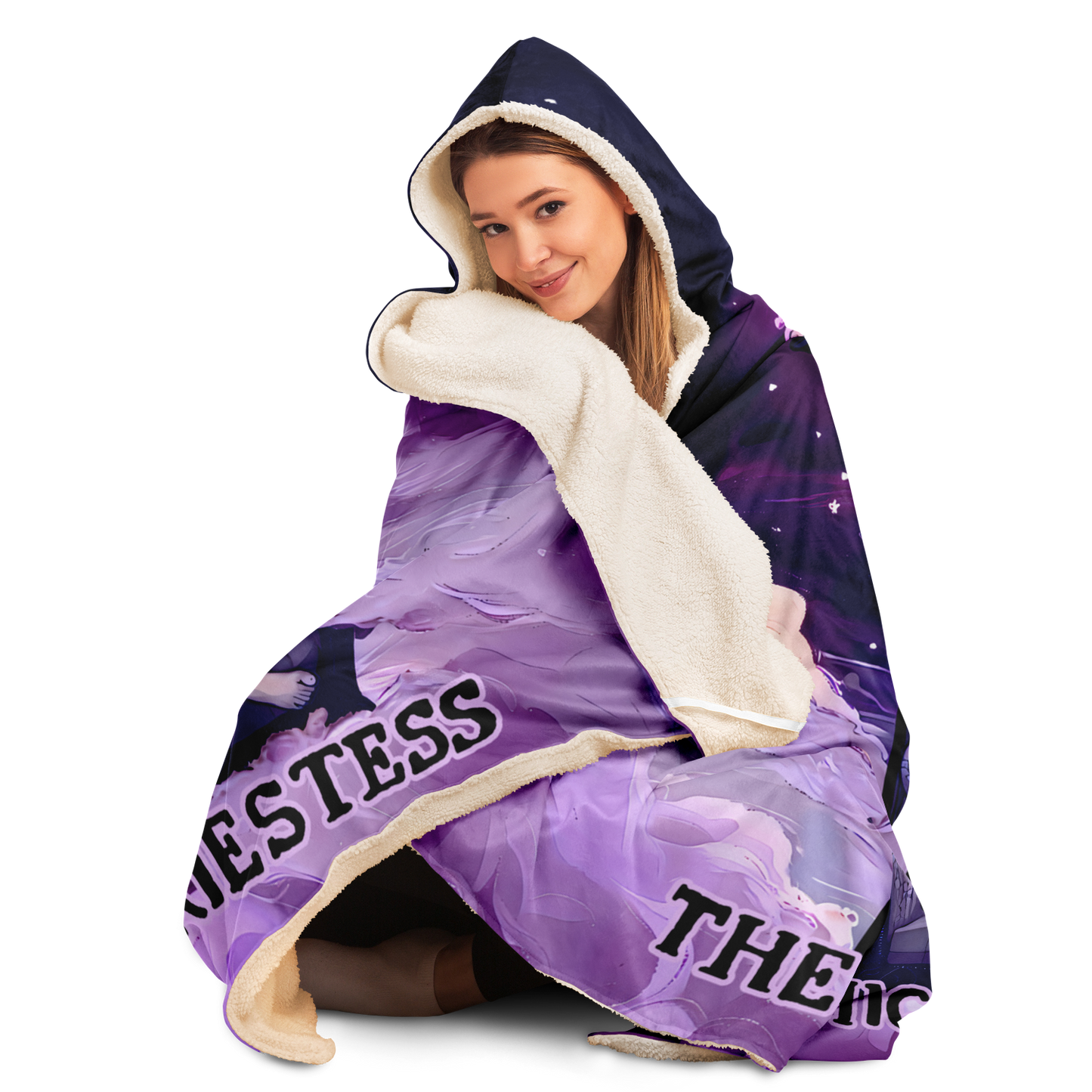 The High Priestess Hooded Blanket