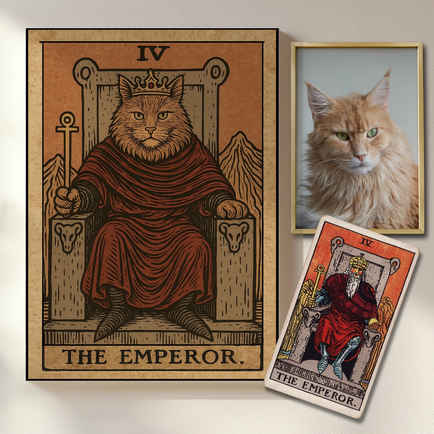 The Emperor Custom Pet Portrait