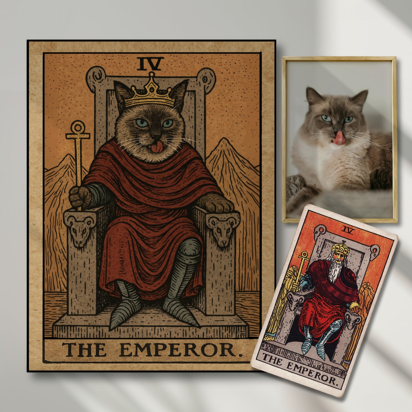 The Emperor Custom Pet Portrait