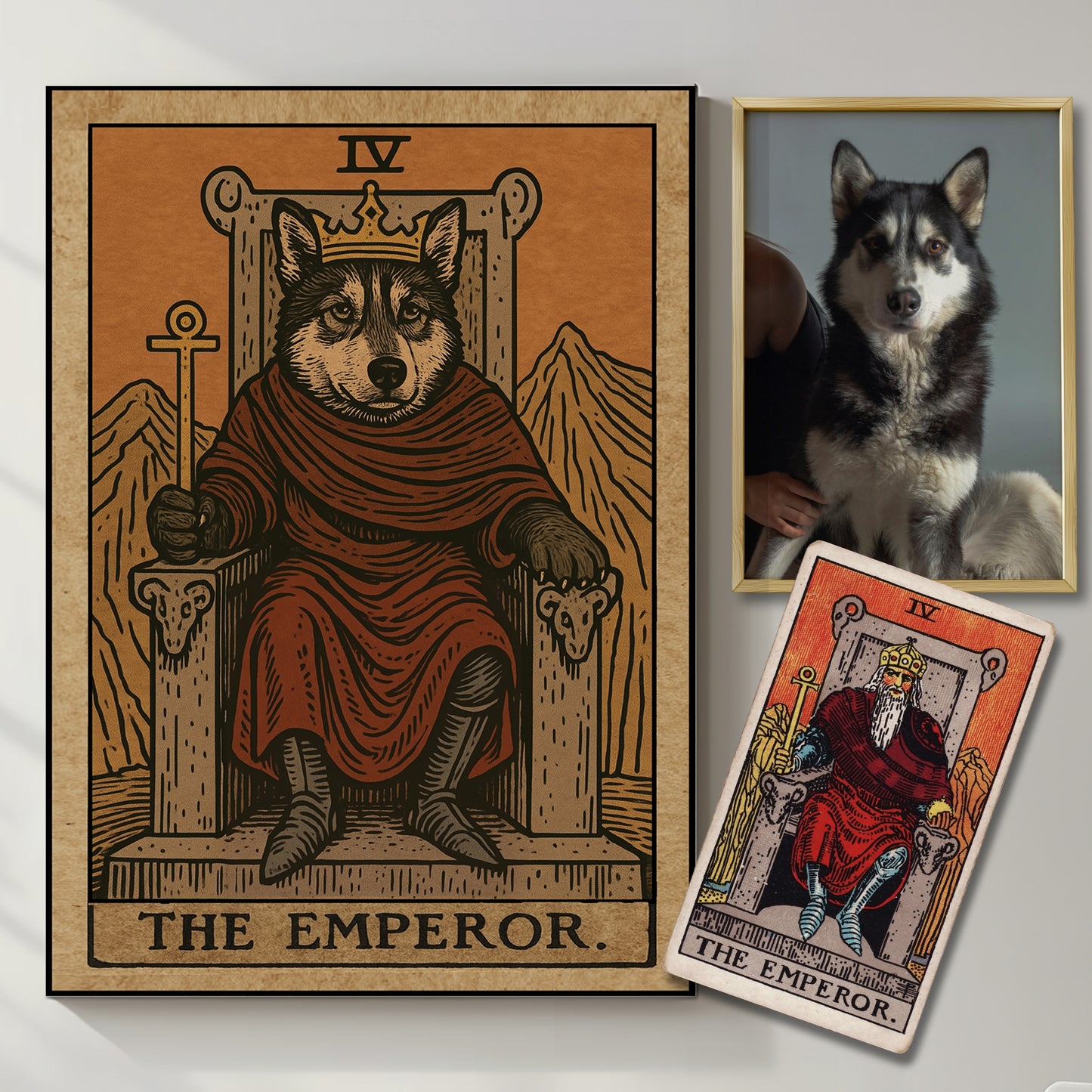 The Emperor Custom Pet Portrait