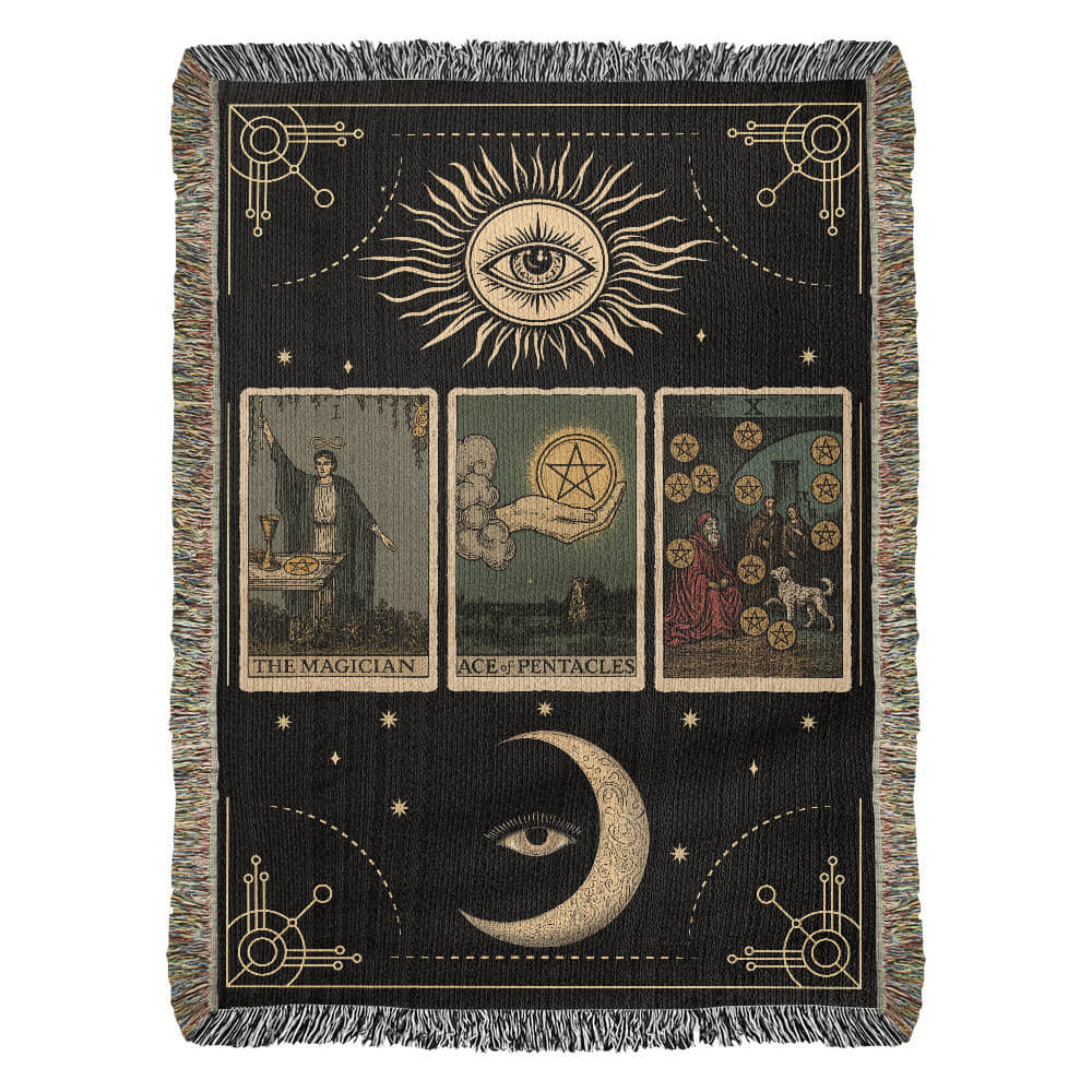 Tarot Card Reading Blanket - Wealth Manifestation
