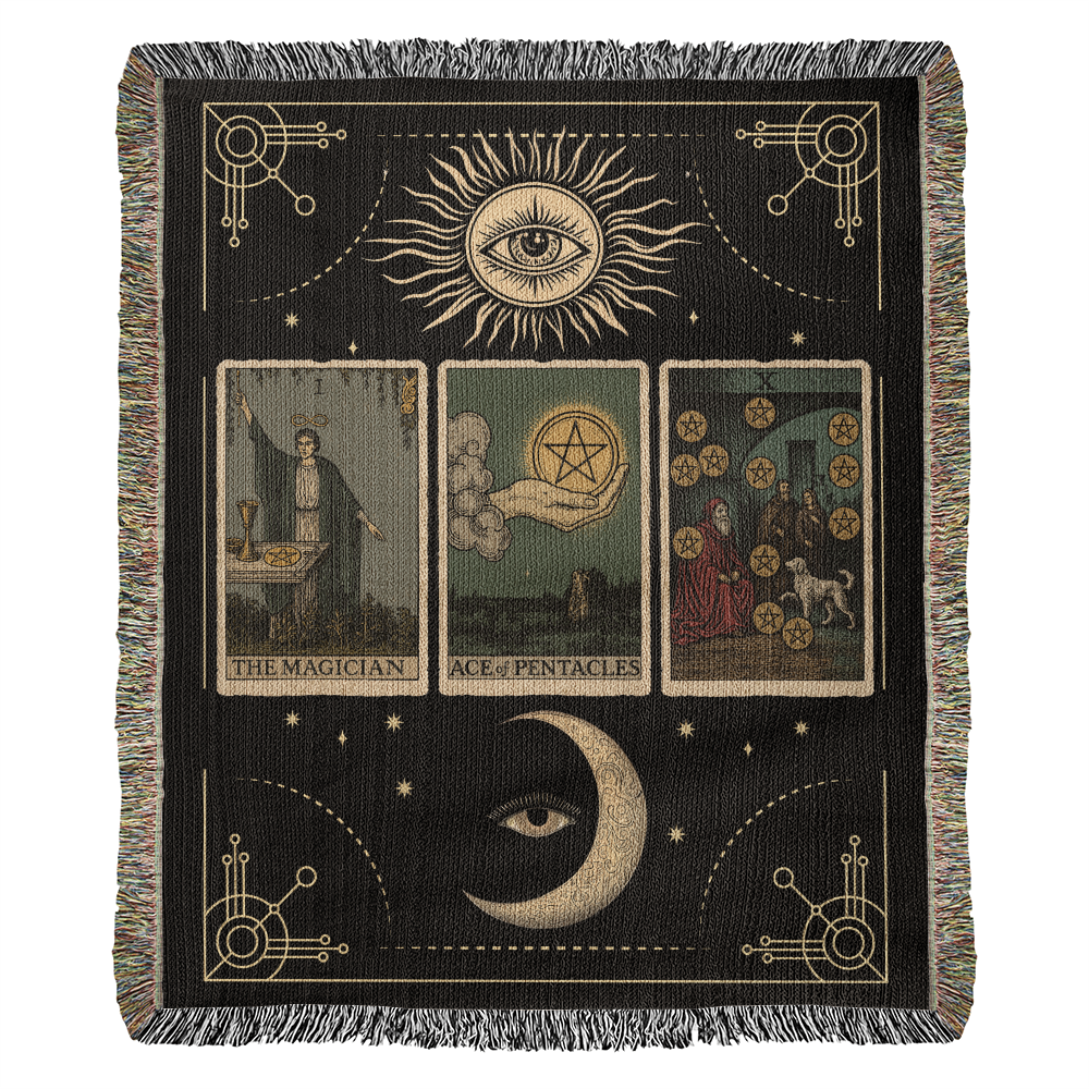 Tarot Card Reading Blanket - Wealth Manifestation