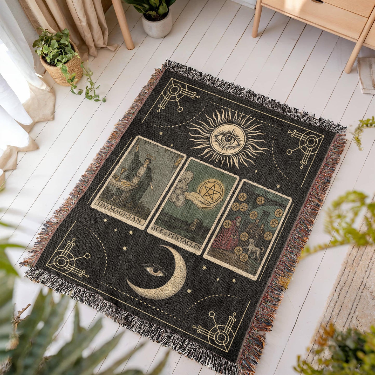 Tarot Card Reading Blanket - Wealth Manifestation