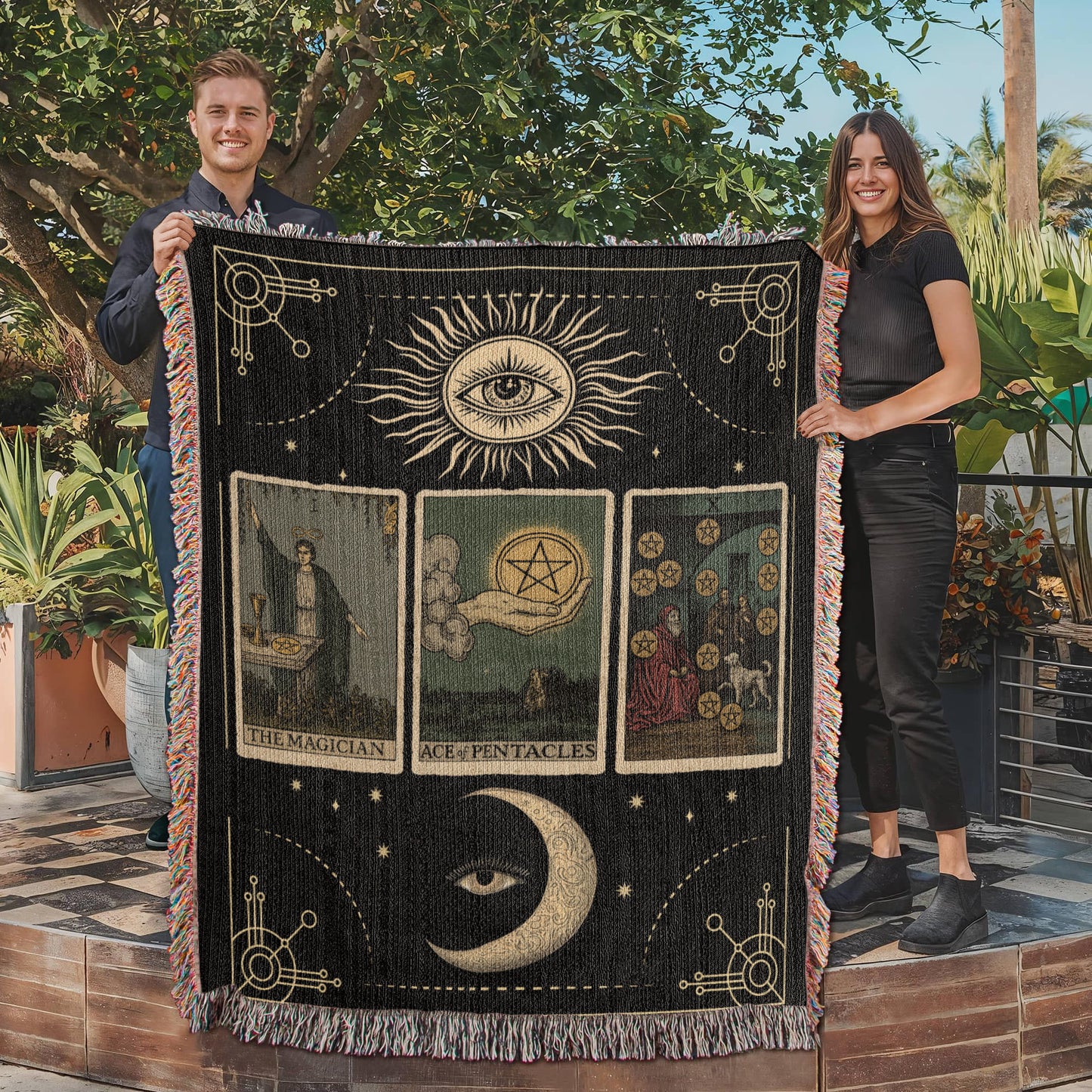 Tarot Card Reading Blanket - Wealth Manifestation
