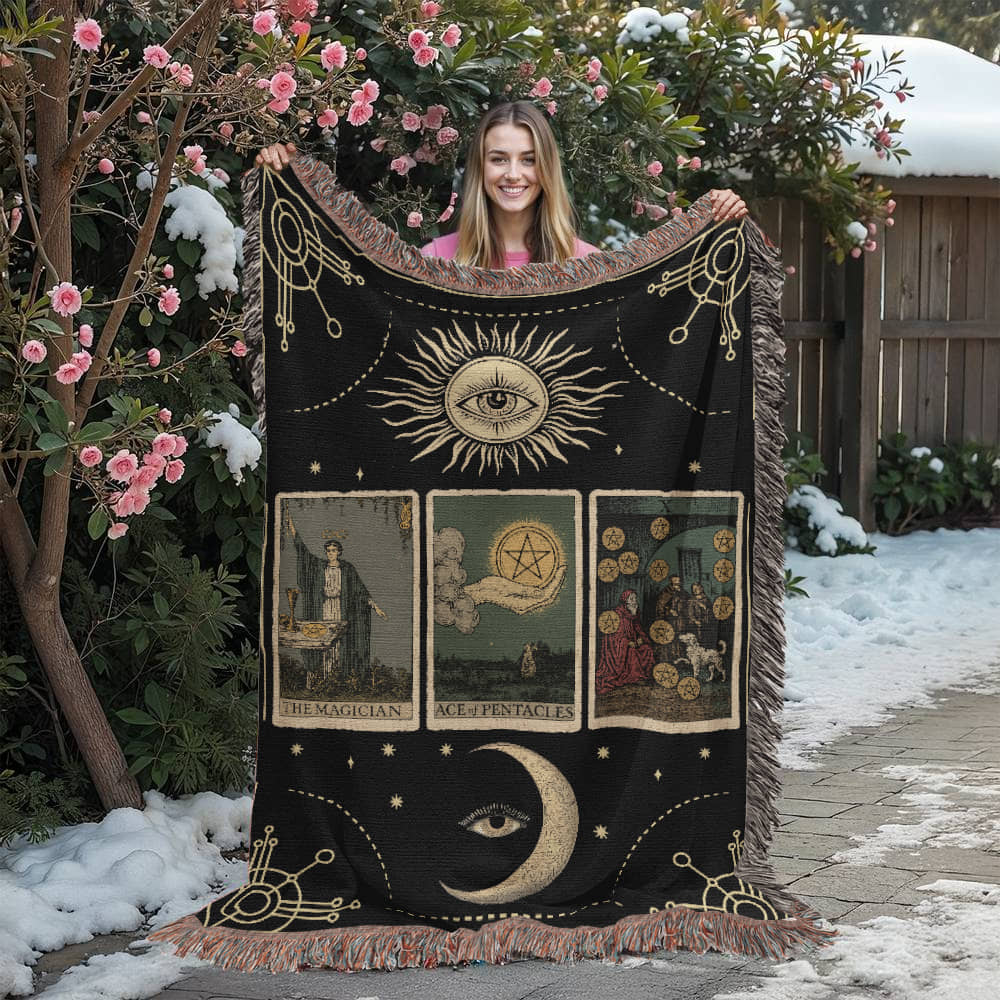 Tarot Card Reading Blanket - Wealth Manifestation