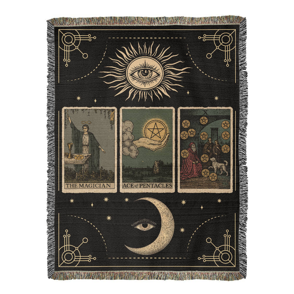 Tarot Card Reading Blanket - Wealth Manifestation