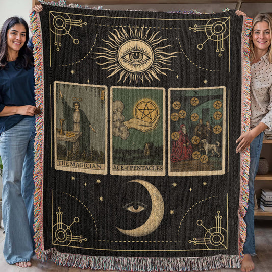 Tarot Card Reading Blanket - Wealth Manifestation